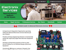 Tablet Screenshot of electronixservices.com